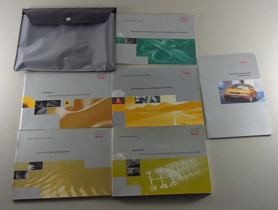 Manual Del Propietario + Cartera Audi A3 Tipo 8L De 1996 - Imagen 1 de 1