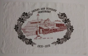 Vintage Cairns and District Centenary 1876-1976 Tea Towel 76cm x 47cm - Picture 1 of 10