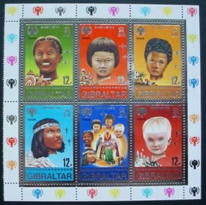 1979 GIBRALTAR: CHRISTMAS M/S OF 6 x 12p MNH STAMPS - Picture 1 of 1