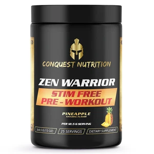 Conquest Zen Warrior Stim Free Pump Pre-Workout Ananas Geschmack - 25 Portionen - Bild 1 von 2