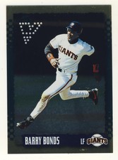 1995 Score Gold Rush Pinnacle Punched INVERTED "Barry Bonds" the only one known