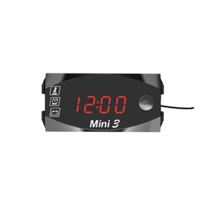 Mini3 LED Display Motorcycle Air Temperature Time Clock Voltmeter Voltage Meter - Picture 1 of 11