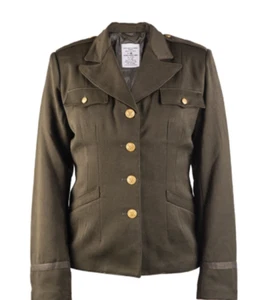 Chaqueta De Colección EE. UU. Lana Chaqueta de Campo Oficiales Clase A WAC Mujeres Cuerpo del Ejército Segunda Guerra Mundial - Imagen 1 de 5