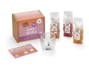 Geschenkset Tee-Bären® Sweet Bears - Teeglas + 3 x 125g Teebären als Geschenk - Bild 1 von 1