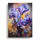 Iris Flower Modern Art Canvas Wall Art Print Framed Picture Decor Living Room