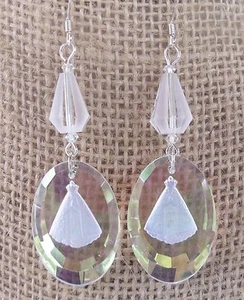 Neu AB Kristall geätzt religiös katholisch Unsere Liebe Frau del Cobre Jungfrau Maria Ohrringe - Bild 1 von 1