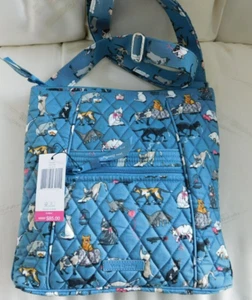 VERA BRADLEY Crossbody Hipster Cat's Meow - Siamese Calico Black White Cat NWT - Picture 1 of 6