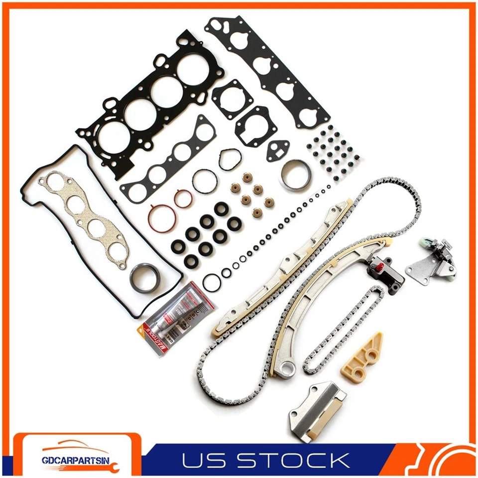 Juego de juntas de culata y kit de cadena de distribución apto para Honda CR-V 2007-2009 elemento 2,4 L Foto 1 de 1