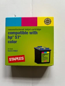 Staples Compatible Inkjet Cartridge With HP 57 Tri-Color New - Picture 1 of 2