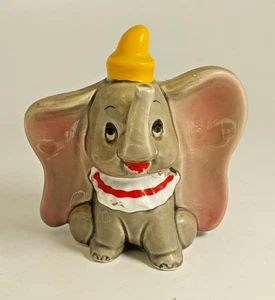 Vintage Dumbo Walt Disney Porzellan Keramik gelber Hut Statue Made in Japan - Bild 1 von 14