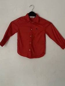 Cotton Shirt-Bright Red Kids - Picture 1 of 2