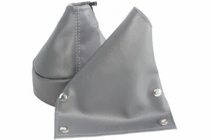 Fits Datsun 240z, 260z, 280z Leather Manual Shift & E-Brake Boots SET Gray - Bild 1 von 5