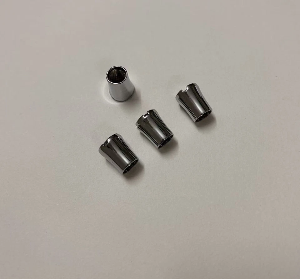 FOR Cadillac VALVE STEM CAPS WHEEL TIRE CHROME - Image 1 of 4