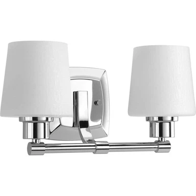 Progress Lighting P300017 Glance 2 Light 14-1/2"W Bathroom Vanity - Chrome - Image 1 of 4