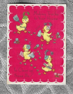 ¡Making Tracks Your House Cleanup Ills de colección! Card Duck Get Well 4 Hide Words - Imagen 1 de 7