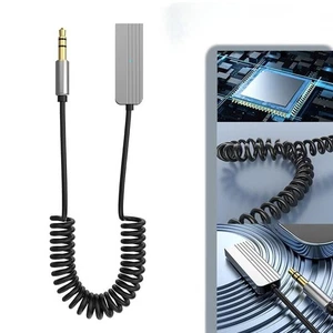 BT 5.0 Empfänger Adapter 3.5mm Jack Auto AUX Audio Stereo USB KFZ XY NEW - Bild 1 von 5