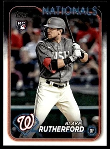 2024 Topps Blake Rutherford Rookie Washington Nationals #637 - Picture 1 of 2