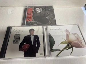 Johnny Mathis 3 CD Lot Christmas Eve Isn’t It Romantic The Standards Love Songs - Picture 1 of 8