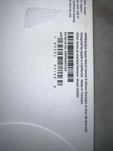 Apple Watch Series 9 GPS 45mm Starlight Aluminum Case w Sport Band S/M MR963LW/A - Picture 1 of 3
