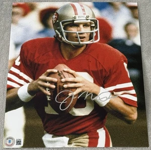 Joe Montana signed Autogramm San Francisco 49ers 8x10 Foto Beckett BAS COA - Bild 1 von 3
