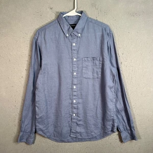 Club Monaco Mens Size Medium Slim Fit Blue Button-Down Shirt - Picture 1 of 7