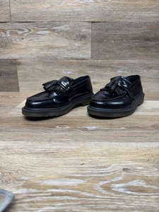 Mocasines Dr. Martens Adrian Bex de cuero negro con flecos y borlas para mujer talla 7 - Imagen 1 de 7