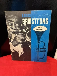 Vtg 1964 Louis Armstrong + His All Stars Concert Program Photo Book Hello Dolly - Picture 1 of 7