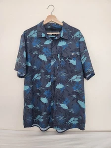 Salty Crew Herren Kurzarm Hemd Feeding Frenzy UV Woven - Bild 1 von 7