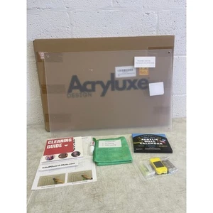 Guardmate Blank Acrylic Dry-Erase Board 24"x16" Clear, Wall-Mount with Markers - Picture 1 of 8