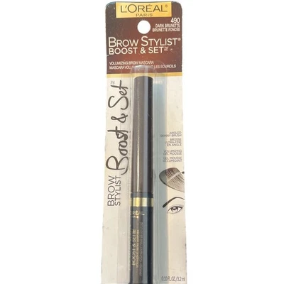 L'Oreal Paris Cosmetics Brow Stylist Brow Mascara Dark Brunette, 0.1 Fluid Ounce - Image 1 of 2