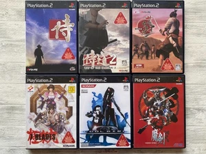 SONY PS2 Way of the Samurai 1 2 & Western & 7 Blades & Cool Girl & Maken Shao - Picture 1 of 16