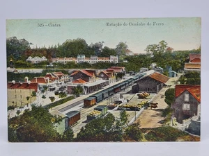 Cartolina Portogallo Sintra Cintra Estação do Caminho de Ferro / Stazione Ferroviaria - Foto 1 di 2