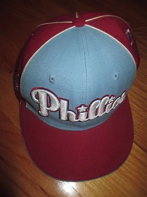 Cooperstown AMERICAN NEEDLE Logos PHILADELPHIA PHILLIES (Size 7 5/8) Cap - Image 1 of 4