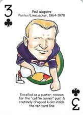 Paul McGuire Buffalo Bills Hero Decks Playing Card NFL