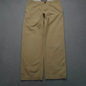 Pantalones American Eagle para hombre 28x28 bronceados ajustados rectos de sarga chinos - Imagen 1 de 14