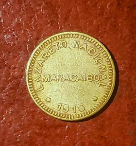 VENEZUELA - COLONIA DE LEPROSOS MARACAIBO 5 CENTIMOS 1916 ~ KM-L10 ~ BONITO XF/AU - Imagen 1 de 2