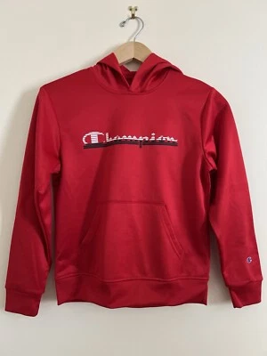 Champion 正品运动服儿童红色夹克拉 10/12 羊毛户外 — 第 1/4 张图片