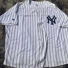 New York Yankees Jersey 4XL Vintage Russell White Pinstripe XXXXL Vintage U.S.A.
