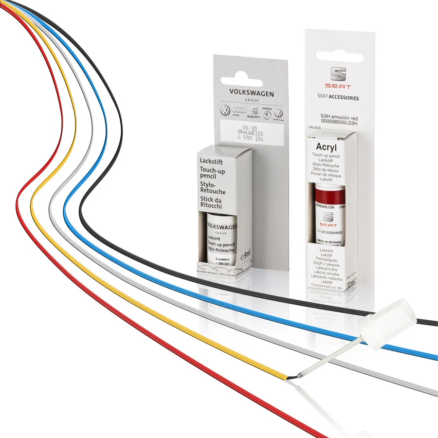 Pennarello vernice LB9A Candy bianco Candyweiss White Blanco Seat VW Skoda B9A B4B4 B4