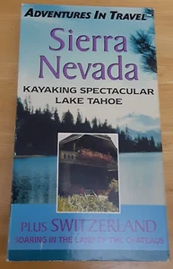 RARE VHS Tape Adventures in Travel Sierra Nevada 1998 Switzerland Kayak Tahoe - Picture 1 of 9