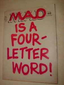 MAD Magazine 163 Dec 1973  is a four letter word  VVG       122  - Picture 1 of 4