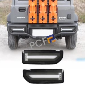 For Suzuki Jimny JB64 JB74 Smoke Black LED Tail Light Dynamic Signal 2019-2025 - Picture 1 of 12