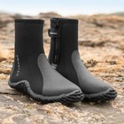 AQUATEC Neoprenschuhe [EU 35 - 46,5] | 5 mm Neopren/Reißverschluss für Fußschutz