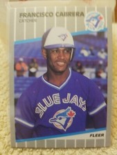 1989 Francisco Cabrera Fleer Update Rookie Card-U68-Blue Jays Catcher Baseball