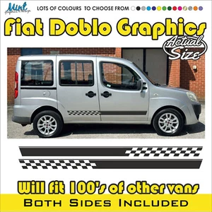 Fiat Doblo Combo Micro CÁMPER CUALQUIER EDAD furgoneta autocaravana calcomanías gráficas envío y devolución gratis 016 - Imagen 1 de 4