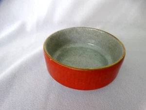 Royal Copenhagen Orange Crackle Craquele Glasur 3 1/16" Schale Goldrand 212 2724 - Bild 1 von 12