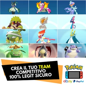 Erstelle dein eigenes Team Competitive Shiny oder Non Pokemon Scharlach Lila Schwert Schild - Bild 1 von 5