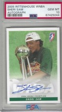 2005 Rittenhouse WNBA Autograph Sheri Sam PSA 10 Seattle Storm Vanderbilt