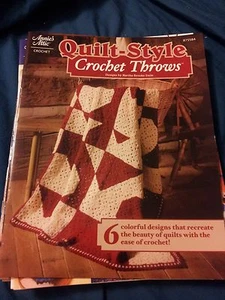 Quilt Style Crochet Throws crochet pattern book Annie's Attic - Picture 1 of 1