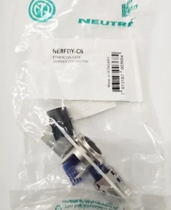 Neutrik NE8FDY-C6 EtherCON CAT6 Nickel Chassis Connector - Bild 1 von 1